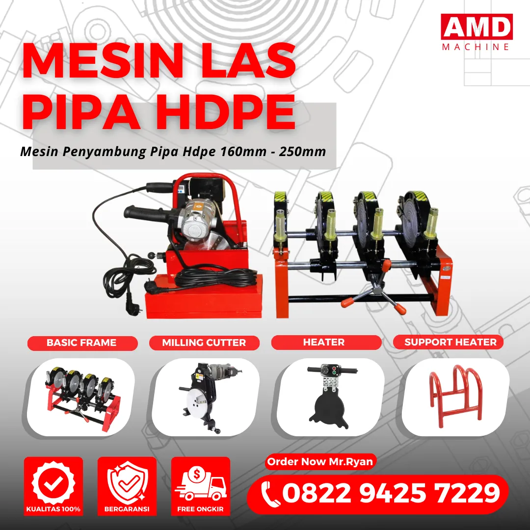 Distributor Mesin Las Pipa Hdpe Manual & Hydraulic