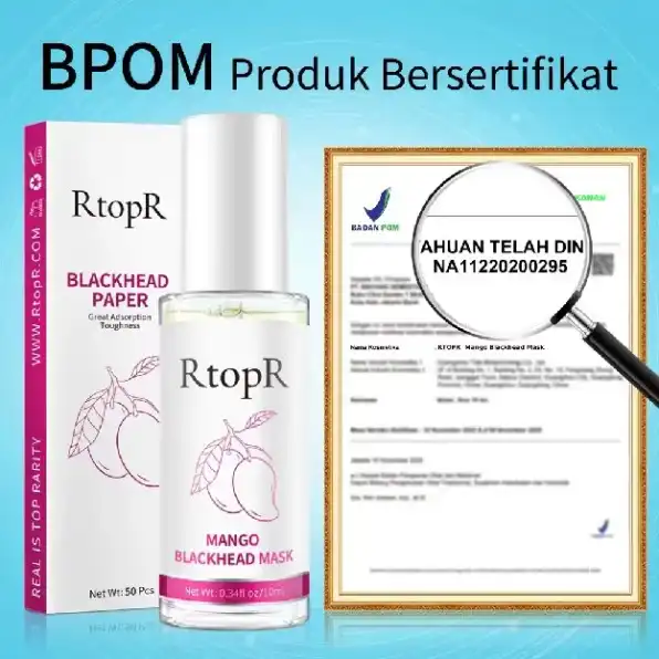 RtopR Mangga Penghilang Komedo Masker Membersihkan Pori-pori Pengobatan Jerawat Serum Peeling Off Ma