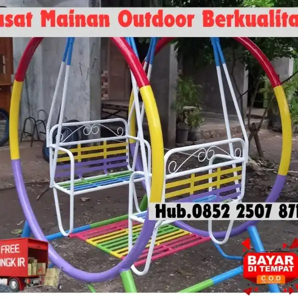 Hub 0852-2507-8715 TERBAIK ! ayunan besi depan rumah Dan mainan outdoor tk Kec Kangkung Kendal Bayar COD Free Ongkir