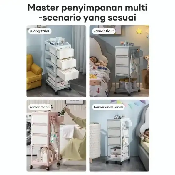 [Bahan food grade] Rak Penyimpanan bayi 2/3/4 Tingkat Kotak Penyimpanan Botol Susu Bayi Rak Serbagun