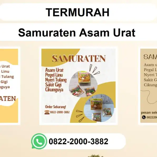 TERMURAH, 0822-2000-3882 DISTRIBUTOR SamuratenAsam Urat Jakarta