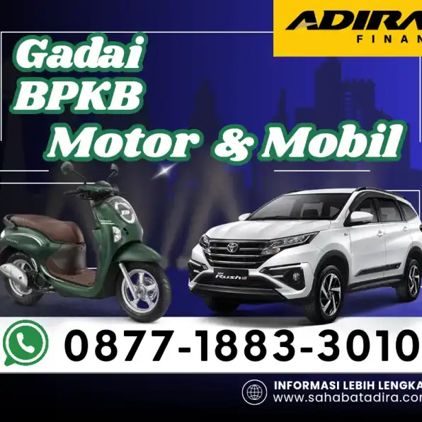 0877-1883-3010, Gadai BPKB Adira Tajur