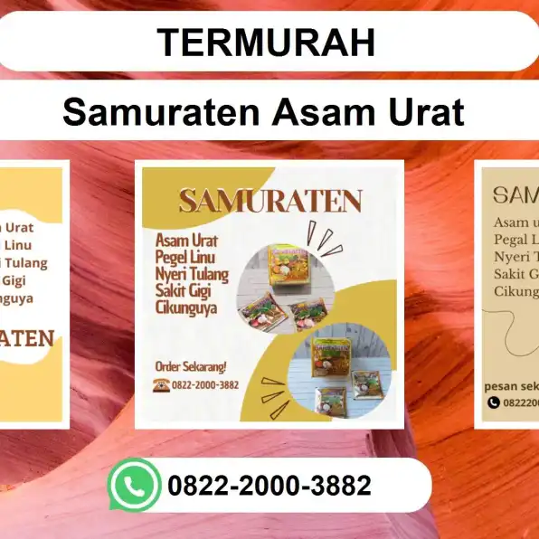 TERMURAH, 0822-2000-3882 DISTRIBUTOR Samuraten Asam Urat Tegal