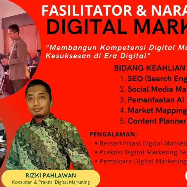 Profesional 0858-9587-9128 Motivator Narasumber Digital Marketing BNSP Kementerian Komunikasi & Informatika Situbondo Yogyakarta RIZKI PAHLAWAN