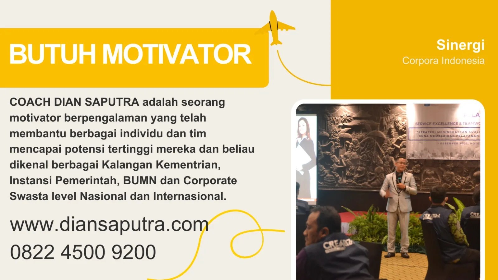 Trainer Service Excellence Malang, Terpercaya & Solutif, Dian Saputra