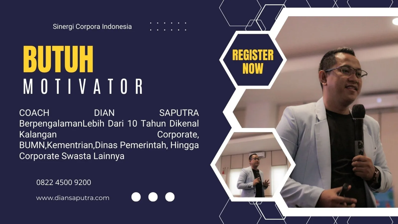 Motivator Palangkaraya, Terpercaya & Solutif, Dian Saputra