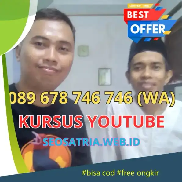 Kursus Youtuber Jakarta, TERBUKTI MENGHASILKAN ! 089678746746 LIFETIME