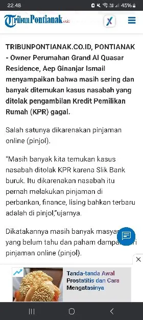 Kisah Aep Ginanjar Ismail, Kini Menjadi Developer Perumahan Terbaik di Kalimantan Barat