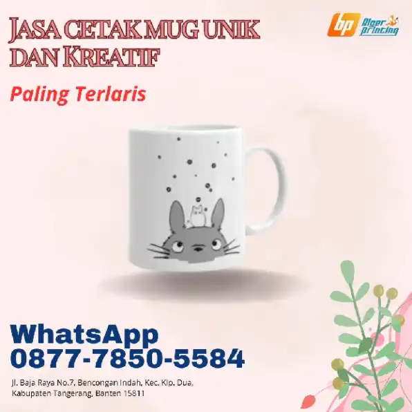 PALING TERLARIS, Wa./Call 0877-7850-5584, Jasa cetak mug unik dan Kreatif,di CIBODAS	TANGERANG