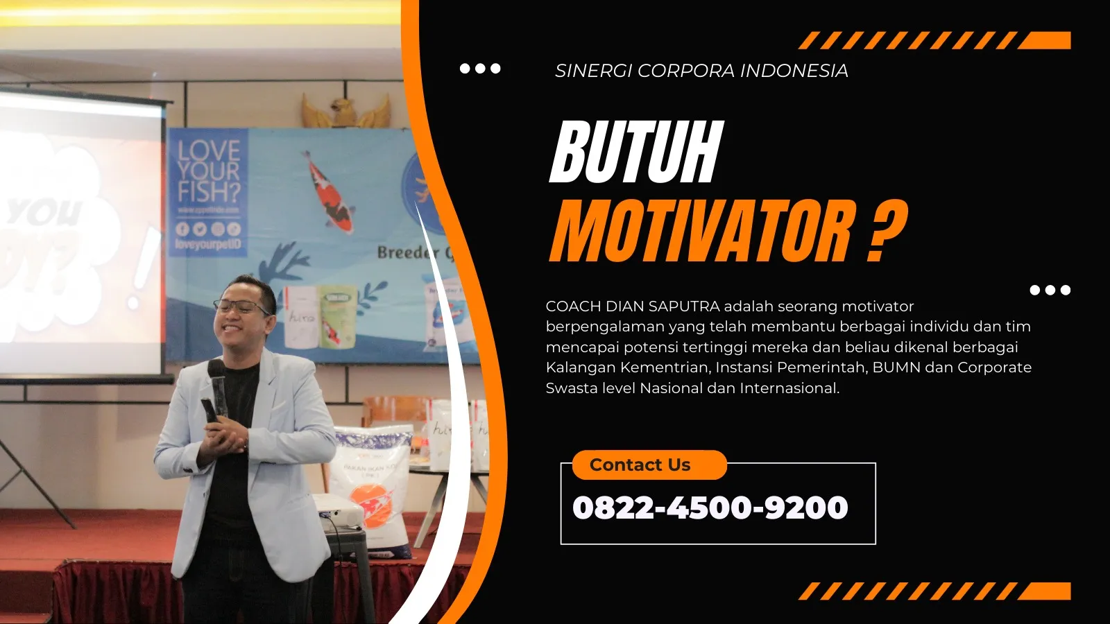 Pembicara Motivator Pangalengan, Terpercaya & Solutif, Dian Saputra