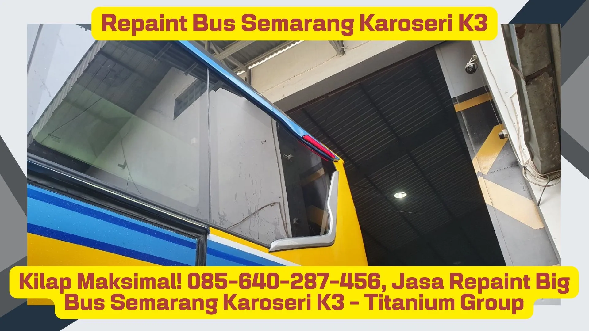 Repaint Spektakuler! , Vendor Repaint Bus JB5 Semarang Karoseri K3 - Titanium Group