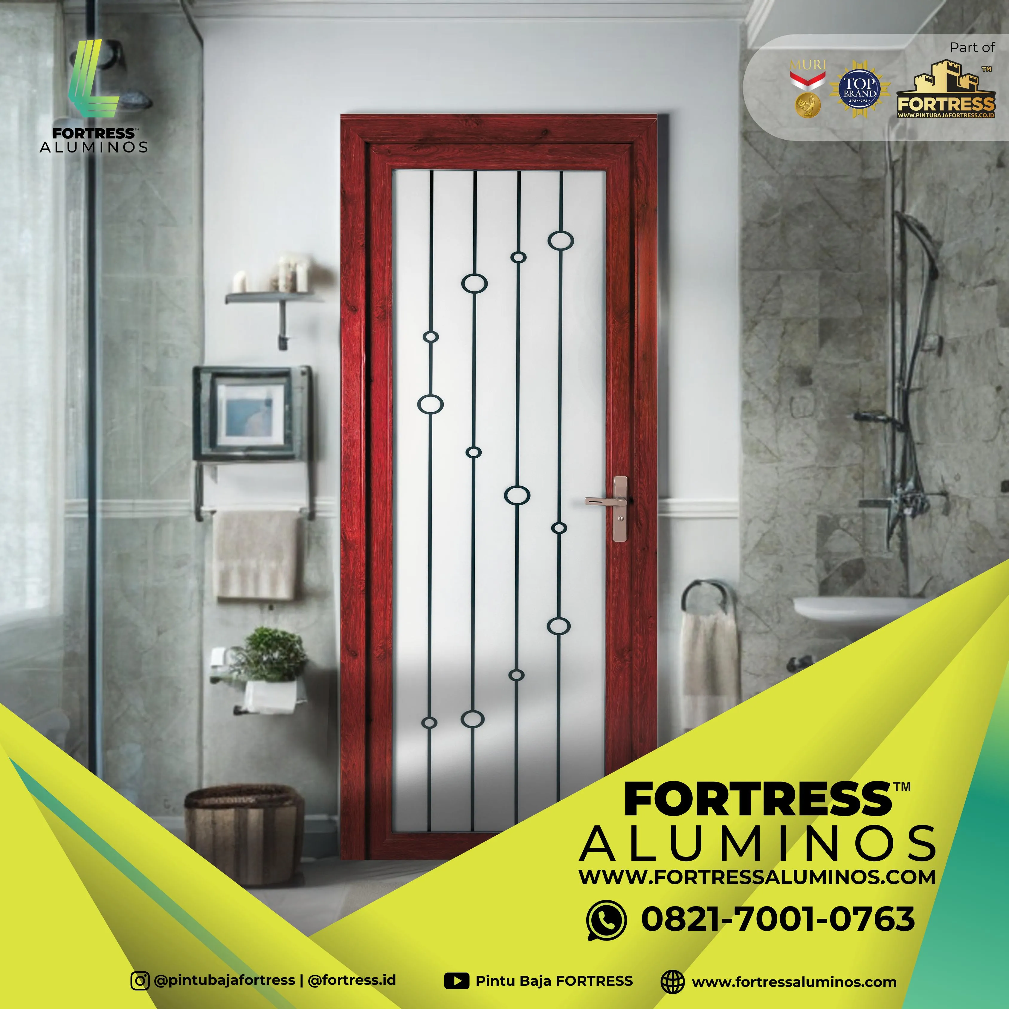 (ALUMINOS) Motif Pintu Aluminium Terbaru Di Palu