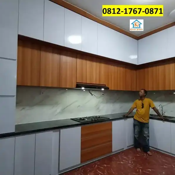 Awet!! Wa: 0812-1767-0871 Jasa Pembuatan Kitchen Set Elegant Surabaya Kaloka Interior