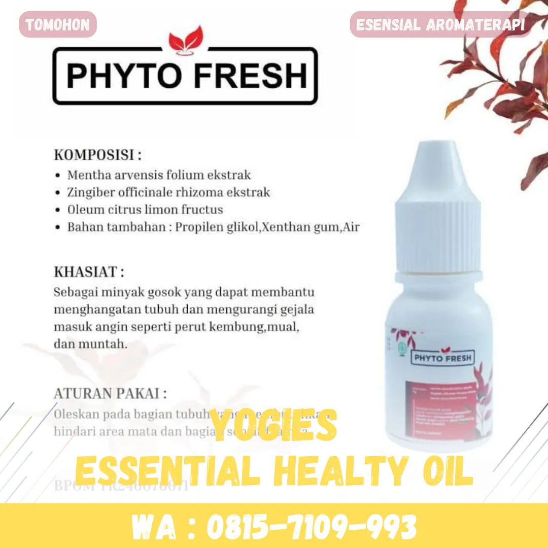 Grosir Phyto Fresh Kab Lumajang, Harga Minyak Esensial Di Apotik