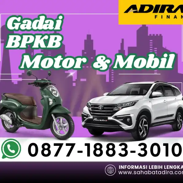 0877-1883-3010, Gadai BPKB Adira Labuan