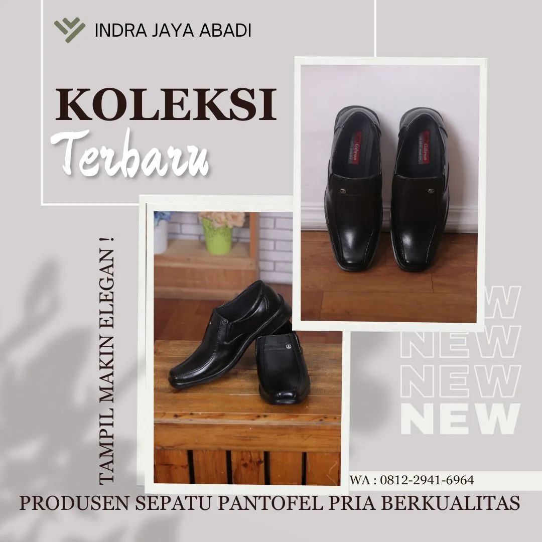 Produsen Sepatu Pantofel Pria Berkualitas Tulang Bawang Barat,Lampung