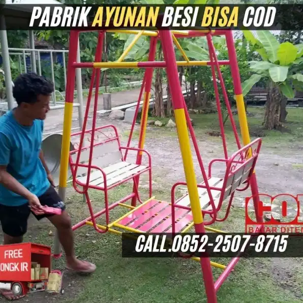 Hub 0852-2507-8715 FREE ONGKIR ! ayunan besi minimalis terbaru Dan Mainan Panjat Tali Kec Tarogong Kaler Garut  Bayar COD Free Ongkir