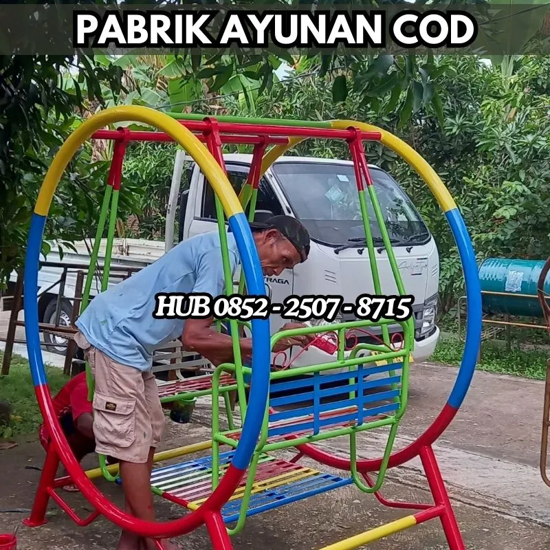 Hub 0852-2507-8715 CUKUP SHARE LOCK !! ayunan besi dewasa Dan Perosotan Custom  Kec Gombong Kebumen Bayar COD Free Ongkir