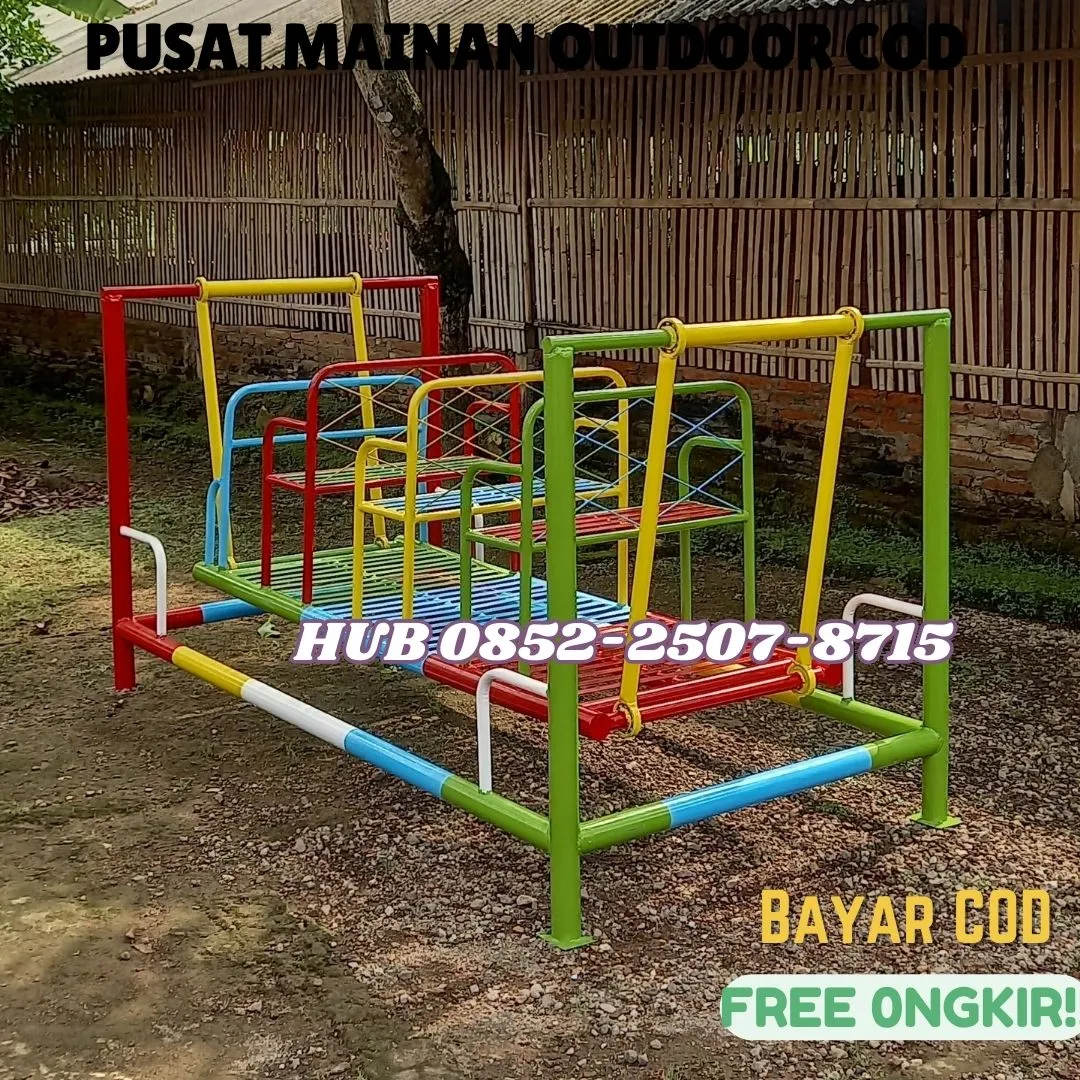 Contoh ape luar anak paud jungkat jungkit besi Kec Karanglewas Banyumas