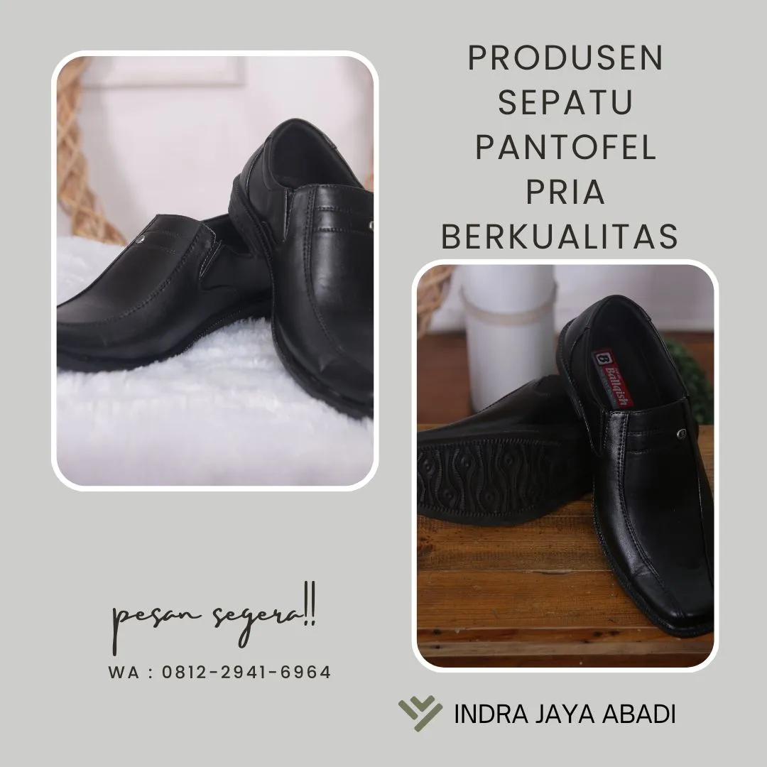 Produksi Sepatu Pantofel Pria Berkualitas Lebong, Bengkulu