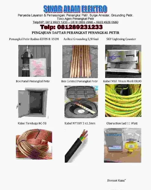 Jual Pasang Penangkal Petir Cimenyan Bandung