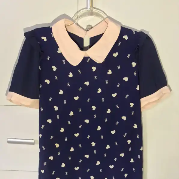 Blouse Navy Love Mix Cantik Wanita