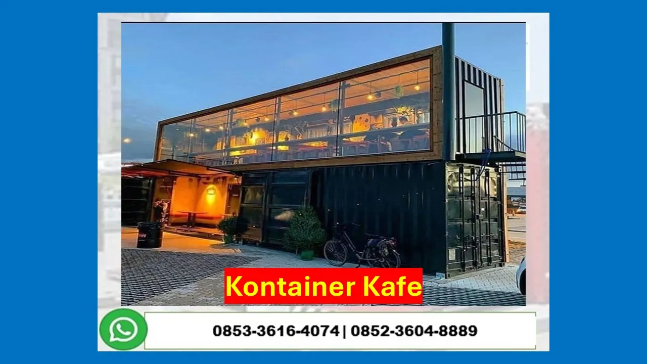 Kontraktor Jasa Pembuatan Cafe Container Tingkat 2 Lantai Mimika