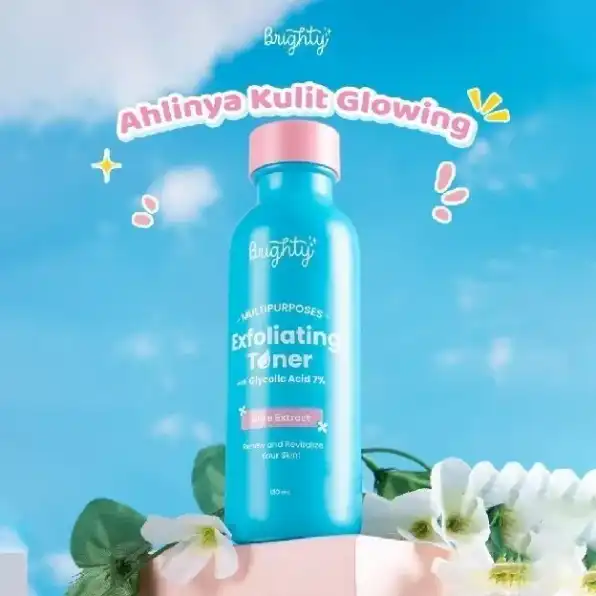 Brighty Multipurpose Exfoliating Toner Pemutih badan pencerah badan pencerah ketiak pemutih leher