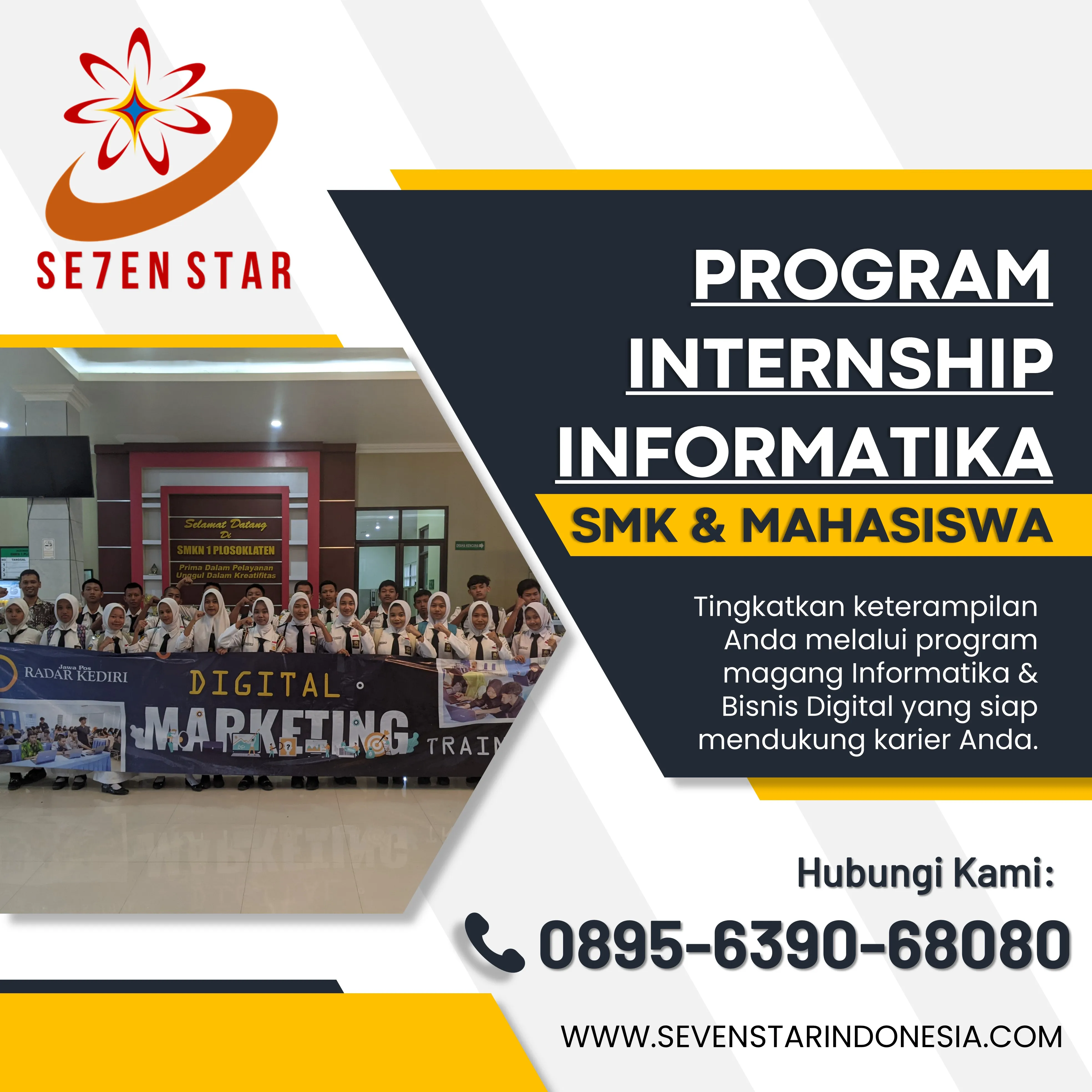 WA 0895-6390-68080, Daftar Magang Jurusan SIJA di Malang