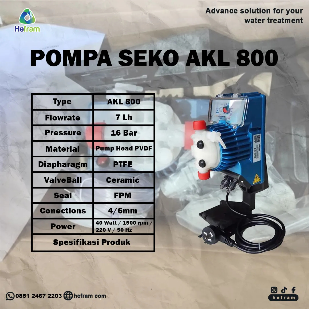 Dosing Pump Seko kimia pompa chemichal KOSMO MM2H157GDC4000