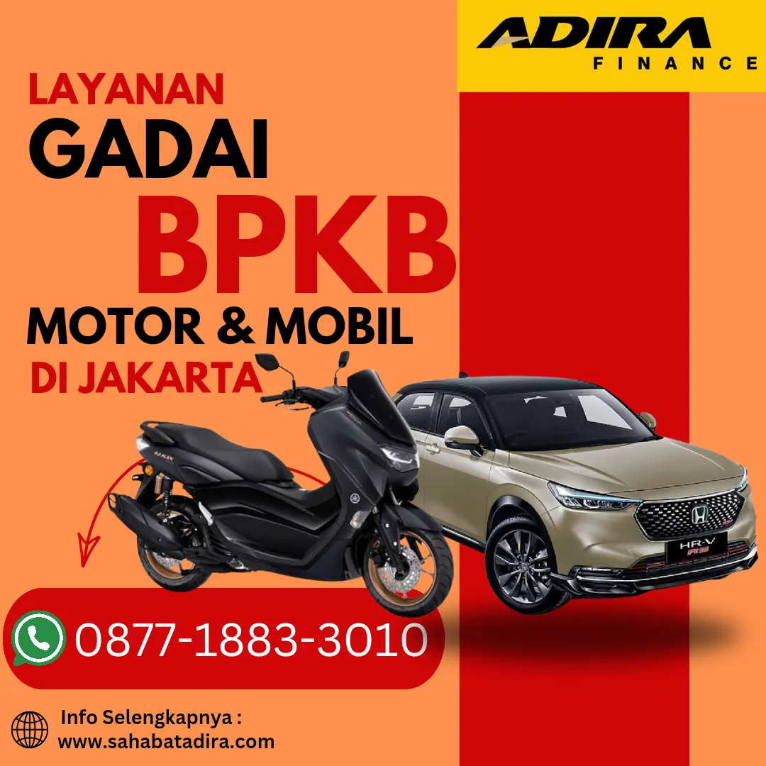 0877-1883-3010,Gadai BPKB Tanpa Motor di Depok
