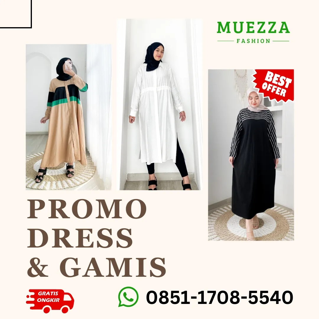 ANTI KUSUT Grosir Dress Bahan Rayon Untuk Anak Aceh Timur Denpasar Muezza Fashion