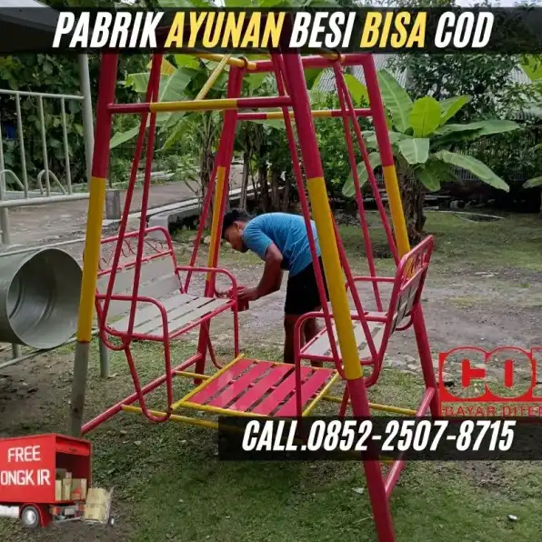 Hub 0852-2507-8715 DISINI SAJA !! ayunan besi minimalis Dan mainan tk Kec Sukaresmi Garut  Bayar COD Free Ongkir