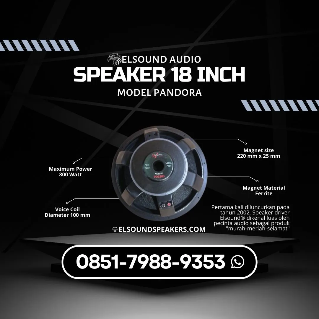 Speaker 18 Inch Elsound Audio di Bintara Jaya Bekasi