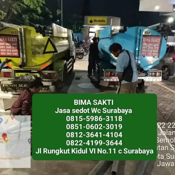 Bima Sakti 0815-5986-3113 Jasa Sedot WC Surabaya Gubeng