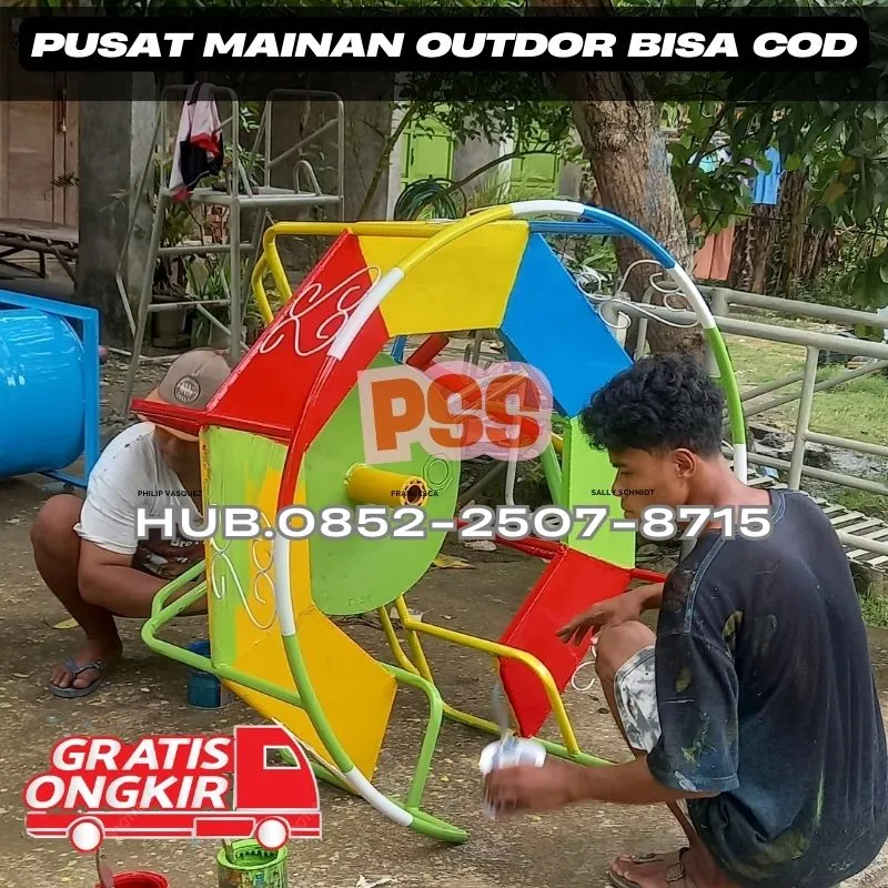 Contoh Ayunan Besi Custom Dan Perosotan Anak Kec Kerambitan Tabanan Bali