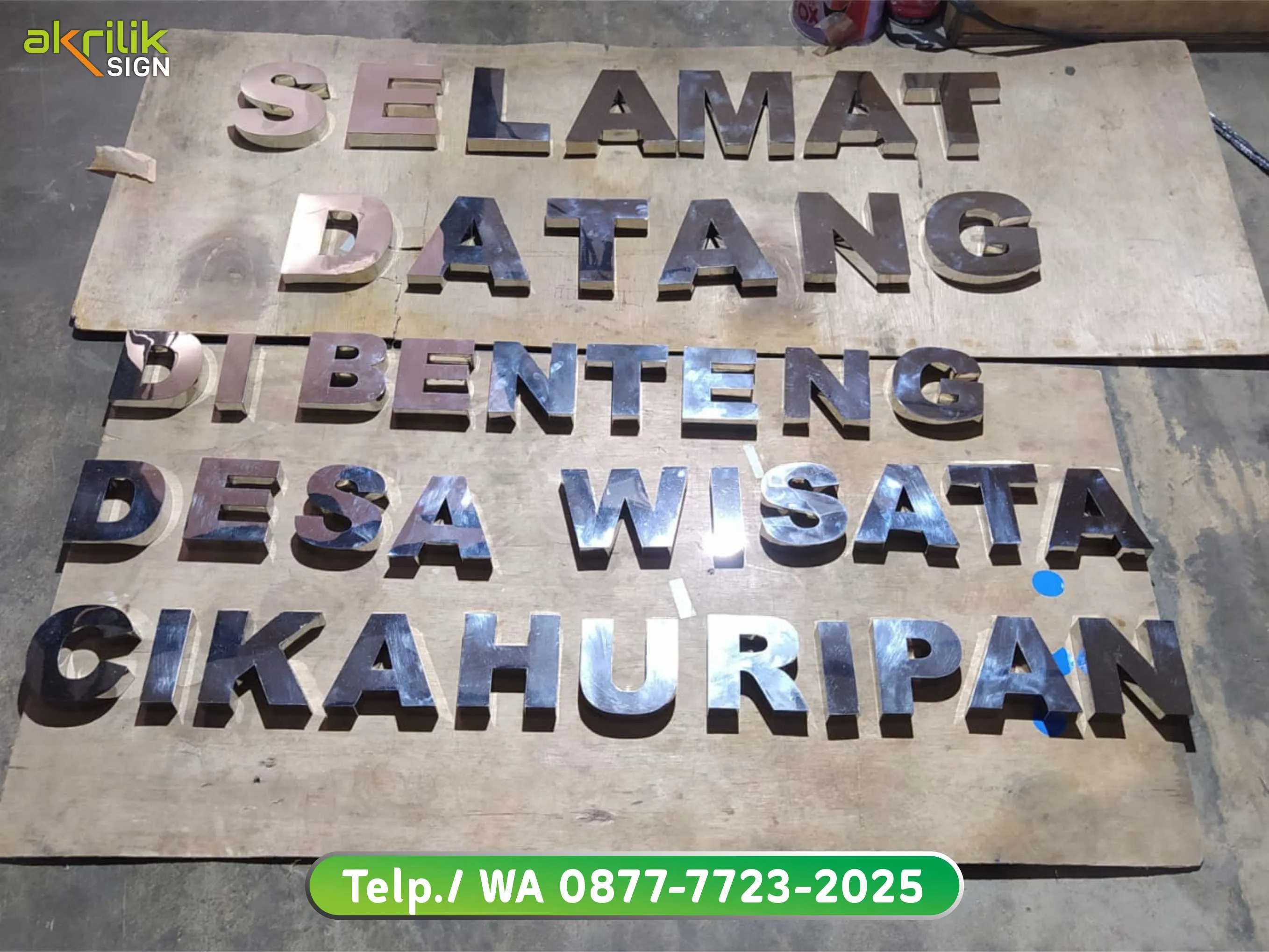 Produksi Huruf Timbul Stainless Cimahi