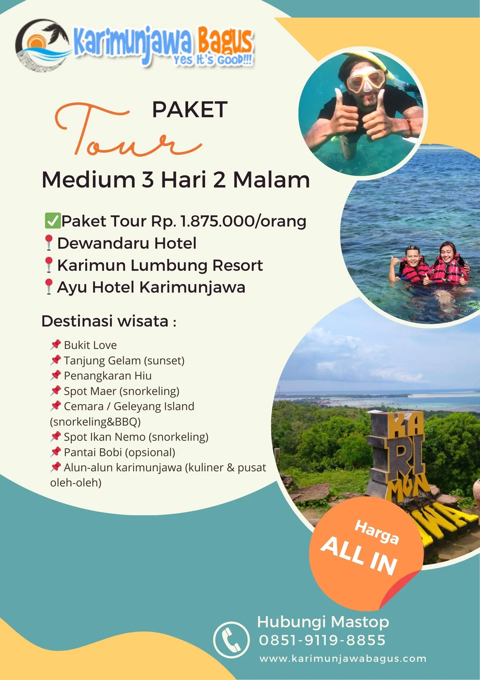 Travel Keren Harga Honeymoon Karimunjawa 3 Hari 2 Malam Untuk Sekolah Magelang Karimunjawa Bagus