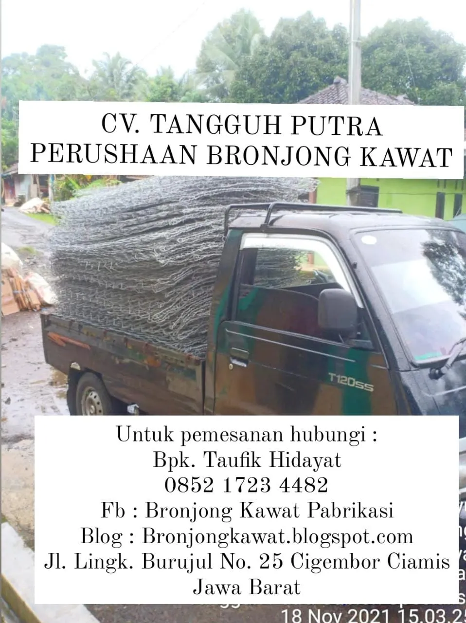 Termurah !!! Pabrik Bronjong Kawat Manual di Durai, Karimun