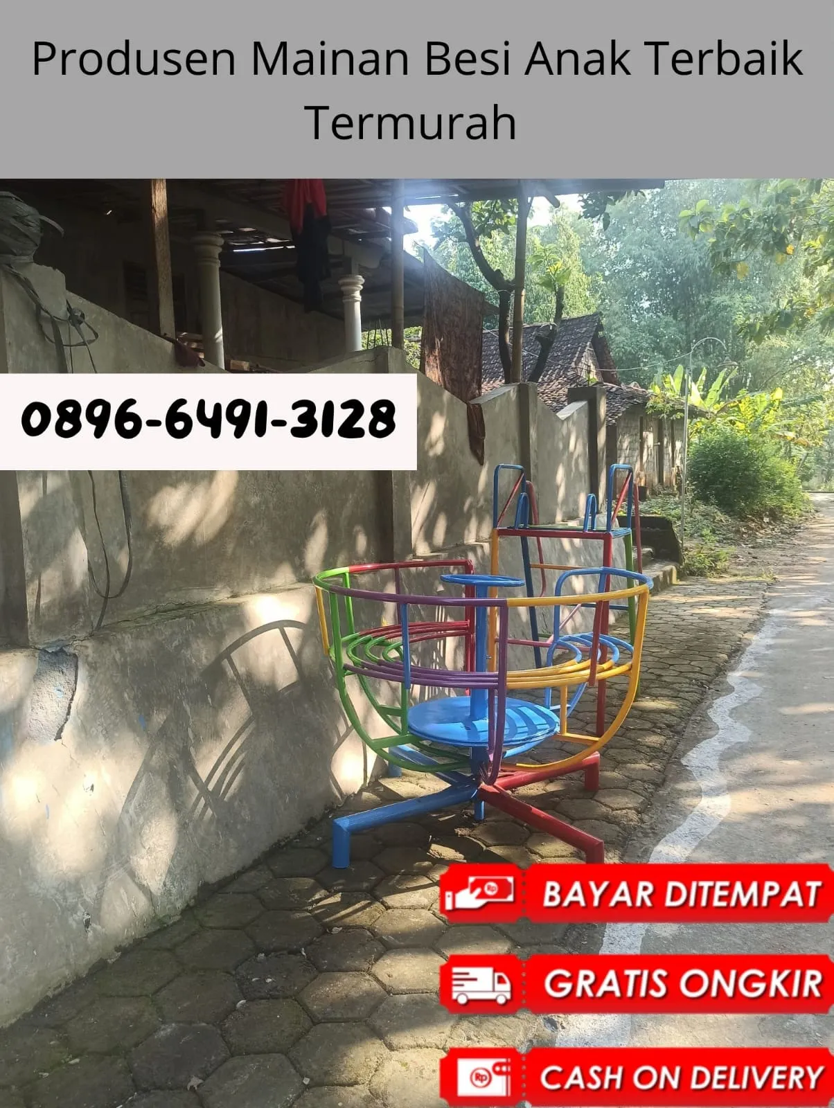 Perngrajin Ayunan Besi Taman dan Jungkat-jungkit di Karas Magetan