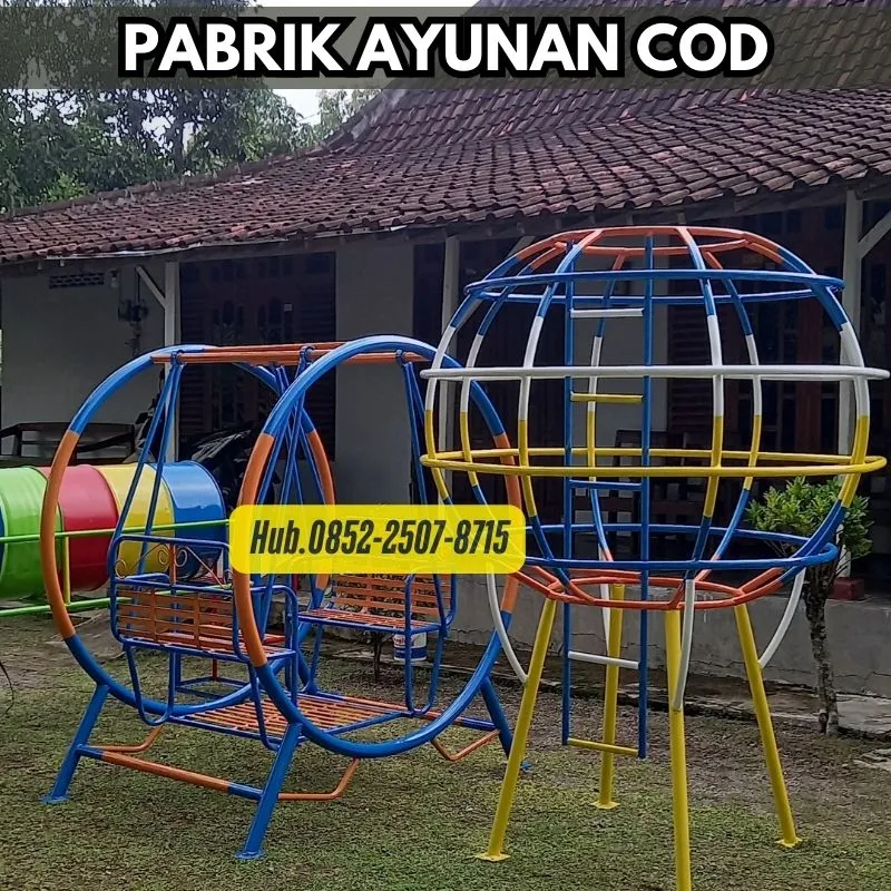 ayunan besi depan rumah Dan mainan outdoor tk Kec Conggeang Sumedang Bayar COD Free Ongkir