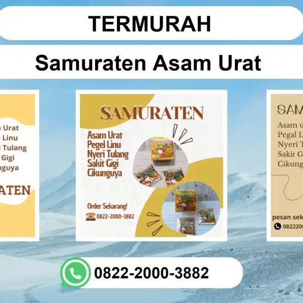 TERMURAH, 0822-2000-3882 DISTRIBUTOR Samuraten Asam urat Klaten