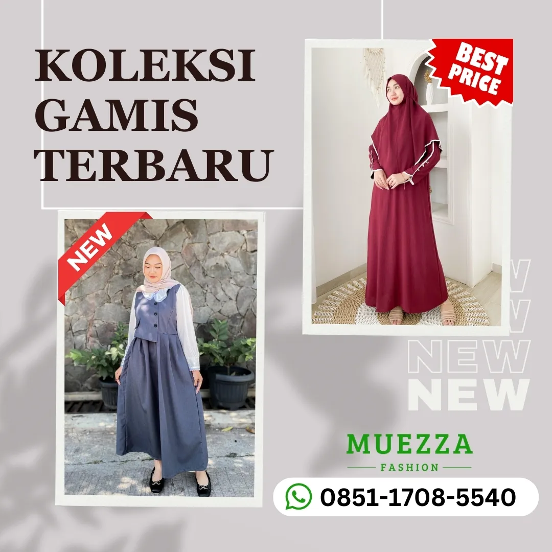 TERJANGKAU Reseller Gamis Motif Untuk Traveling Sabang Pontianak Muezza Fashion