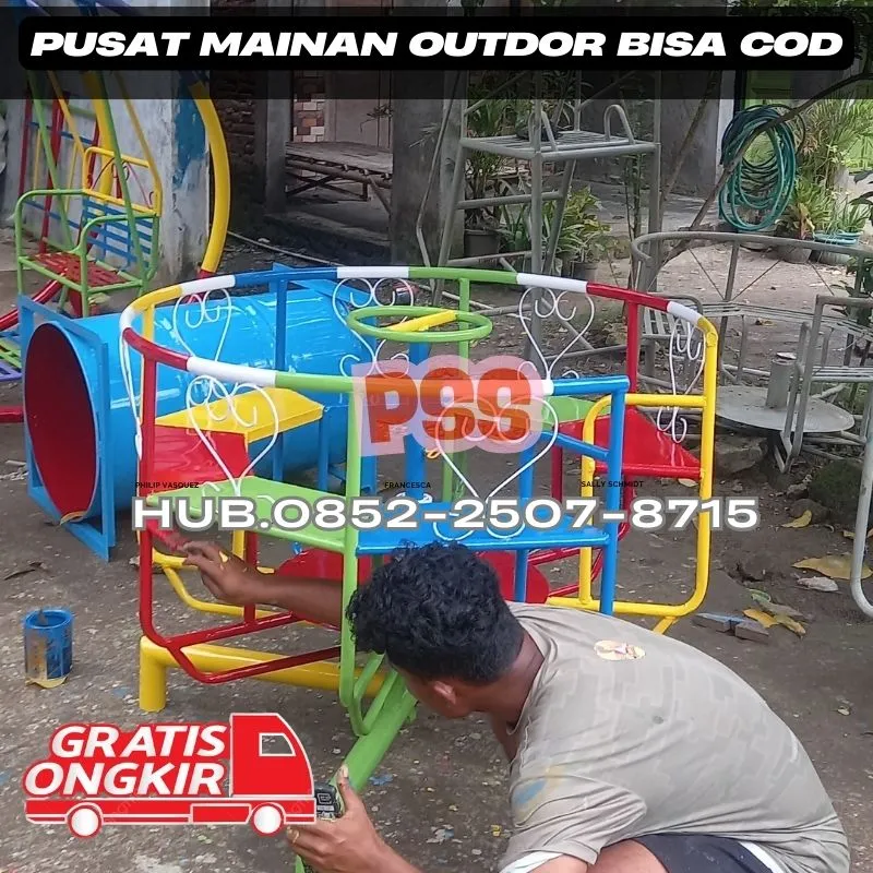 Desain ayunan besi hollow Dan produsen playground Kec Tejakula Buleleng bali