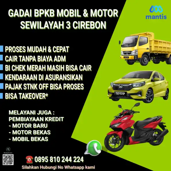 Wa 0895 810 244 224 gadai bpkb mobil dan motor area lemahwungkuk kota cirebon