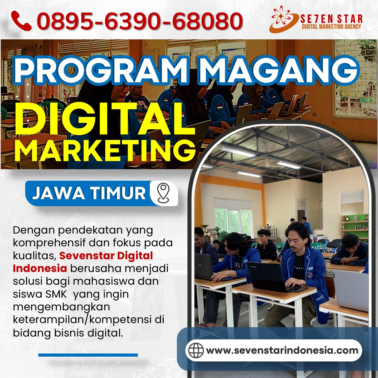 WA 0895-6390-68080, Lokasi Magang Multimedia DKV di kediri