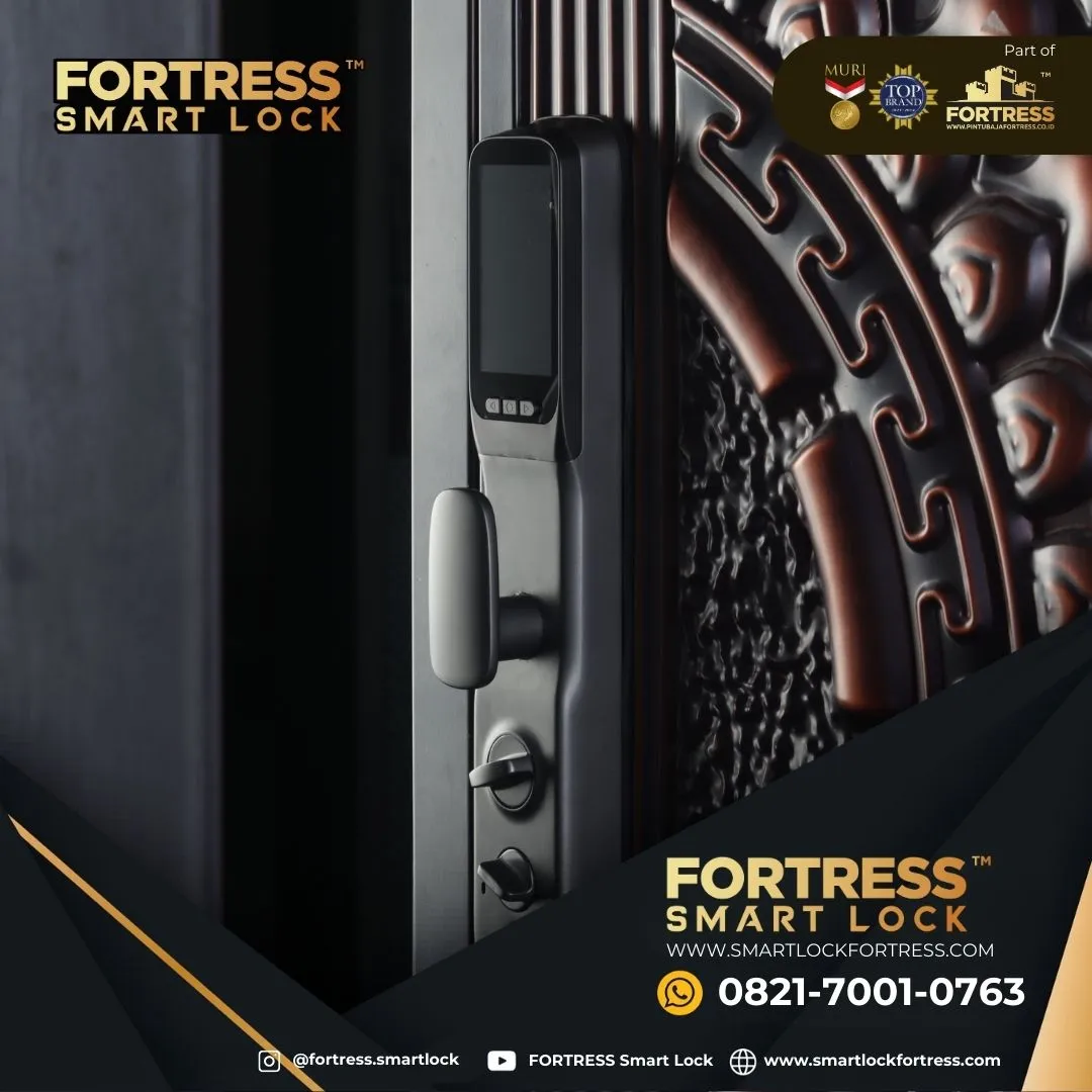 (FORTRESS) Smart Lock Door Brand Di Melawi