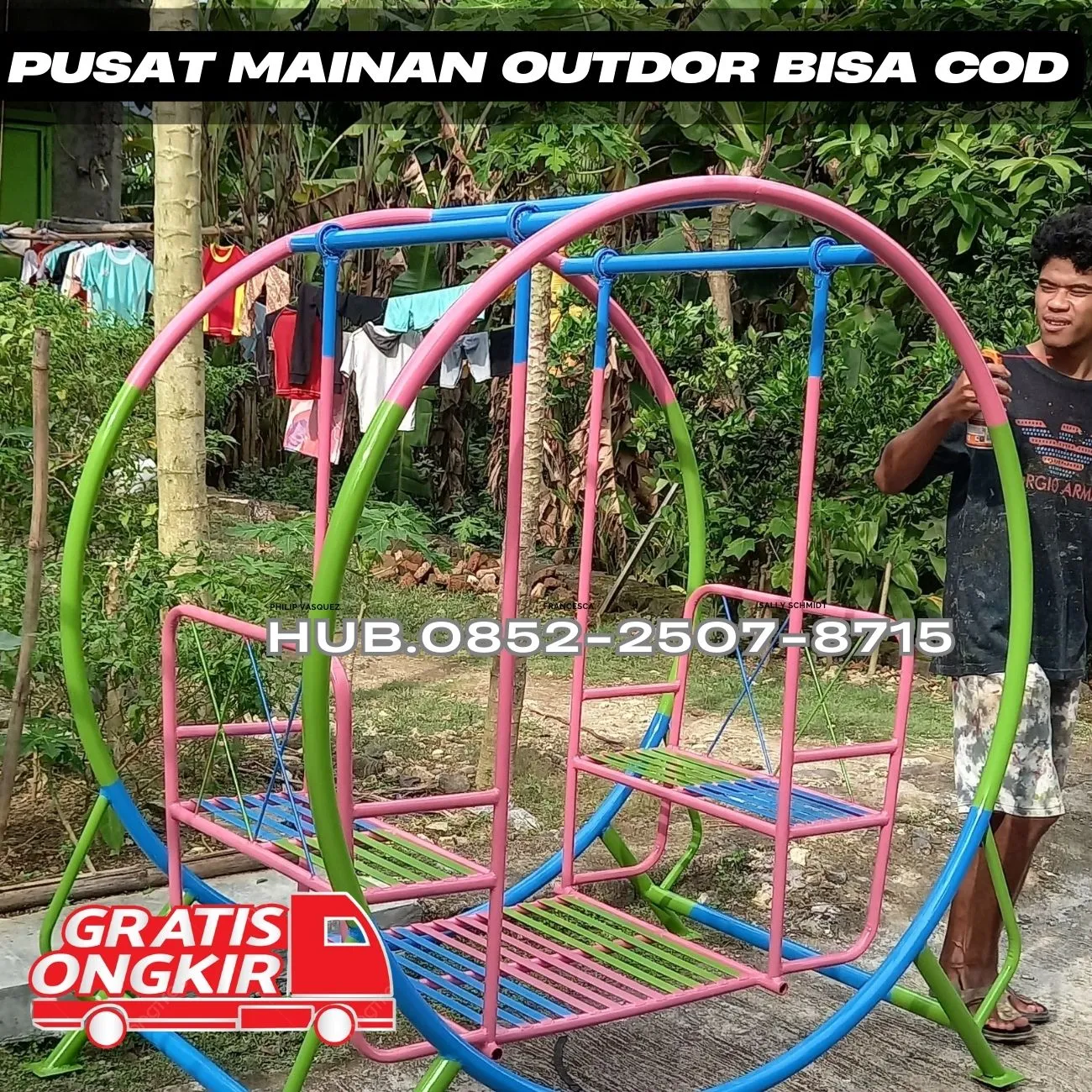 Inspirasi ayunan besi kecil Dan mainan outdoor Kec Ngariboyo Magetan