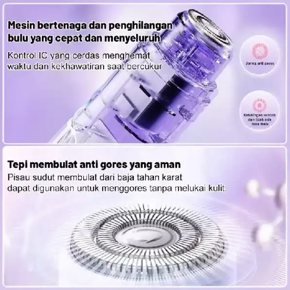 【NEW】KUCUU Alat Cukur Wanita Alat cukur bulu kemaluan Mini Epilator Shaver Hair Pencukur Bulu Ketiak