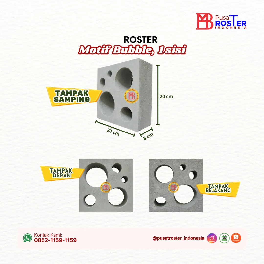 Roster Beton Bubble 1 Sisi